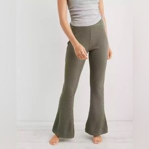 Aerie High Rise Waffle Knit Pants Size M